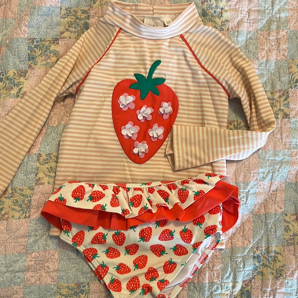 Baby boden Strawberry swim suit